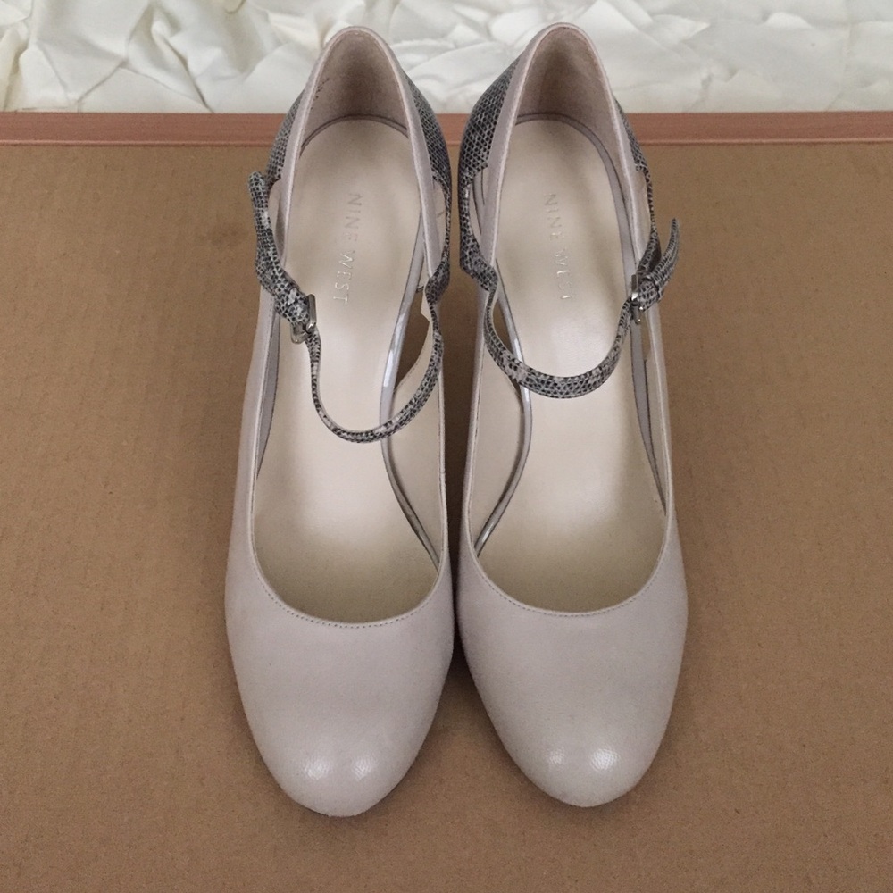 Snake Print Nine West Mary Jane Moodyblue Heels